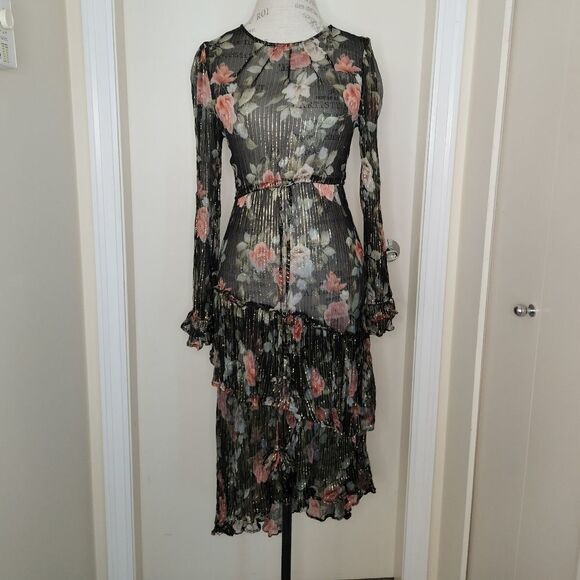 Rahi Cali Floral Ruffle Dress - Picture 1 of 14